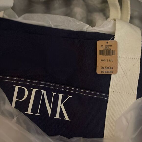 Victorias secret VS Pink navy blue duffle bag nip/nwt - Picture 3 of 4